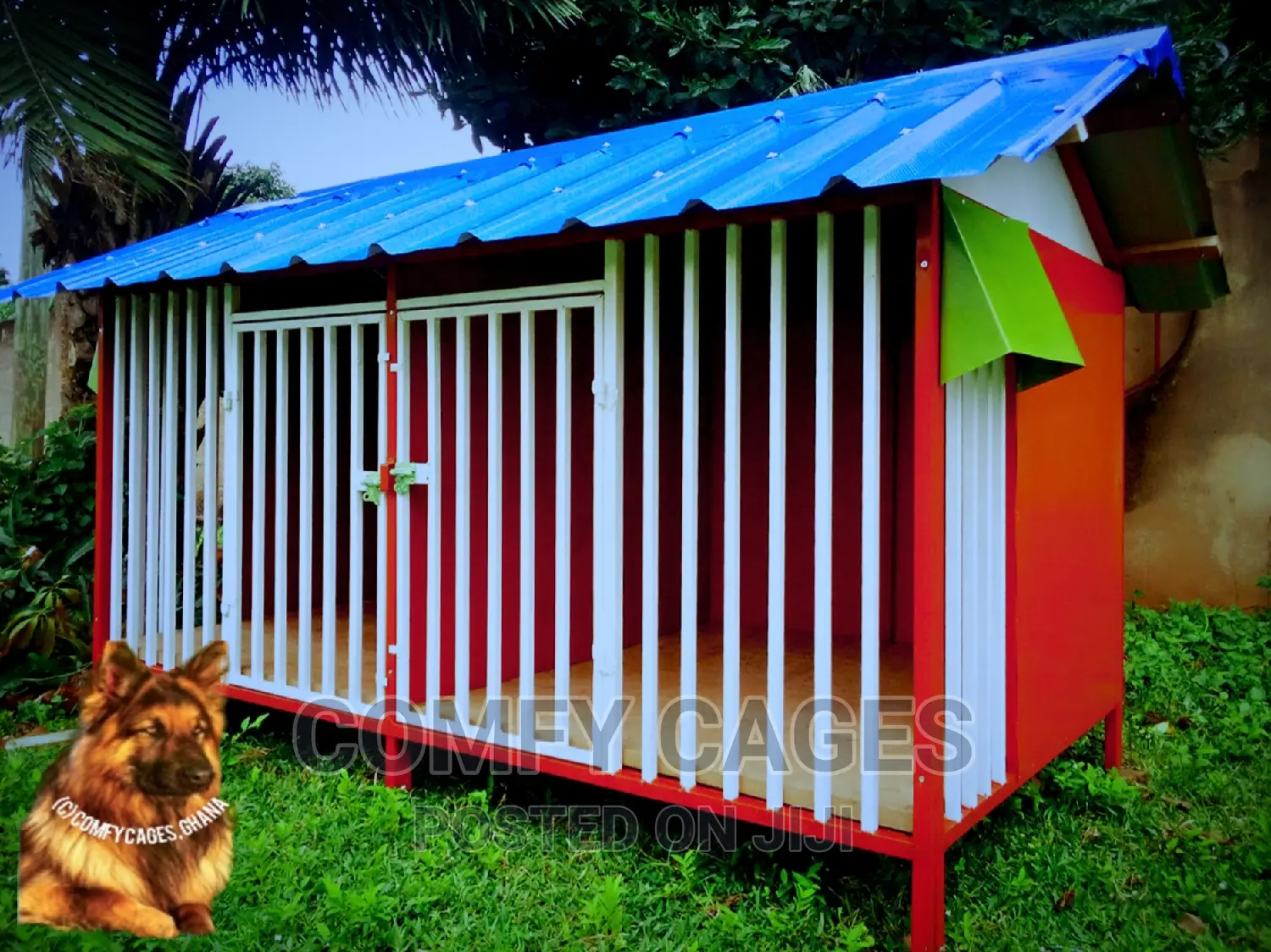 Robust Double Galvanized Steel Comfy Security Dog Cage/House