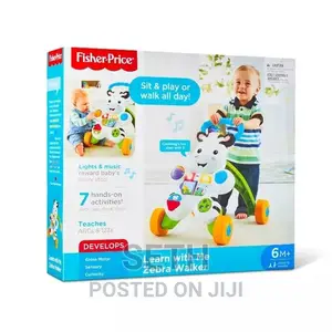Fisher-Price Baby Walker, Learn With Me Zebra Walker