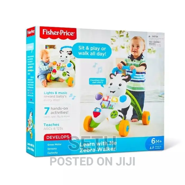 Fisher-Price Baby Walker, Learn With Me Zebra Walker