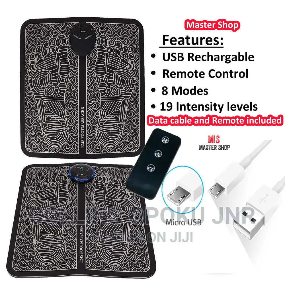 EMS Foot Massager With Leg Cushing Remote