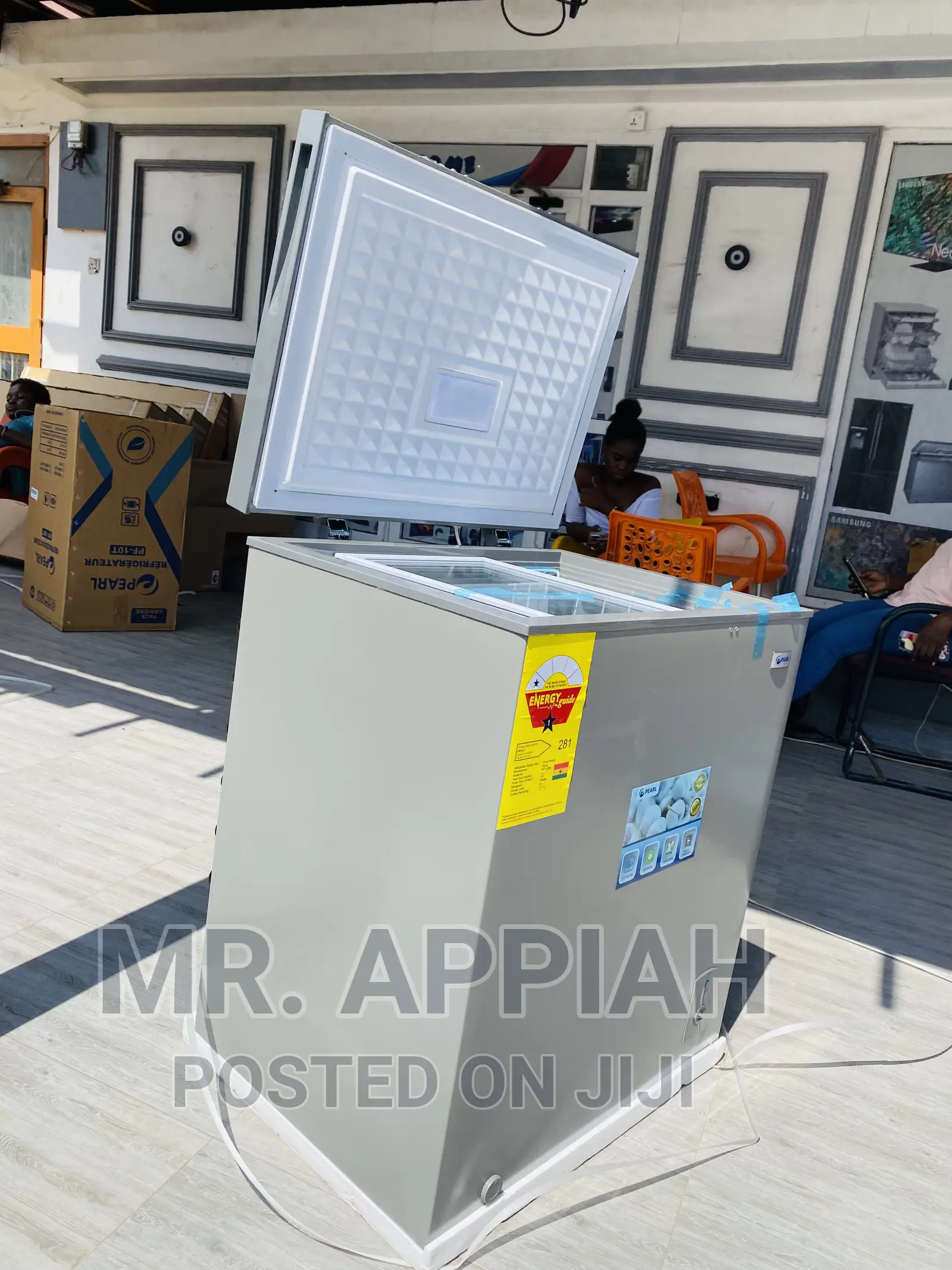Friendly-Budget Pearl 147ltr Chest Freezer(Pcf-)Gray.