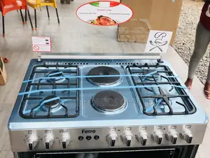 2 Electric Oven With Grill 4 Gas Burner 60x90 Ferre Gray 