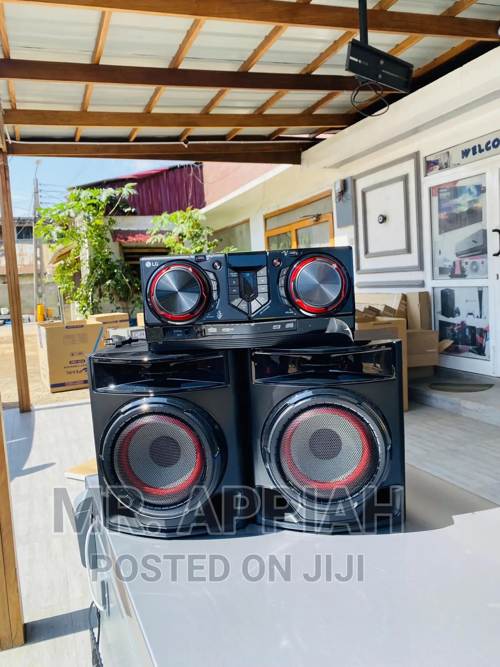 Party With LG CJ44 Bluetooth Sound Bar System(Black)