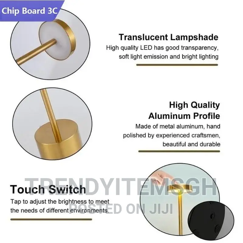 Rechargeable LED Table Lamp 3 Colours