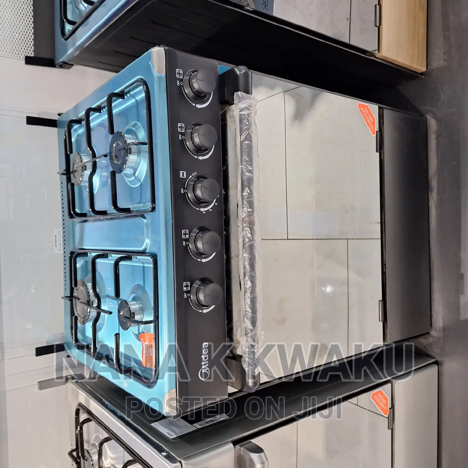60mx60m_midea 4 Burners With Oven Grill Glass