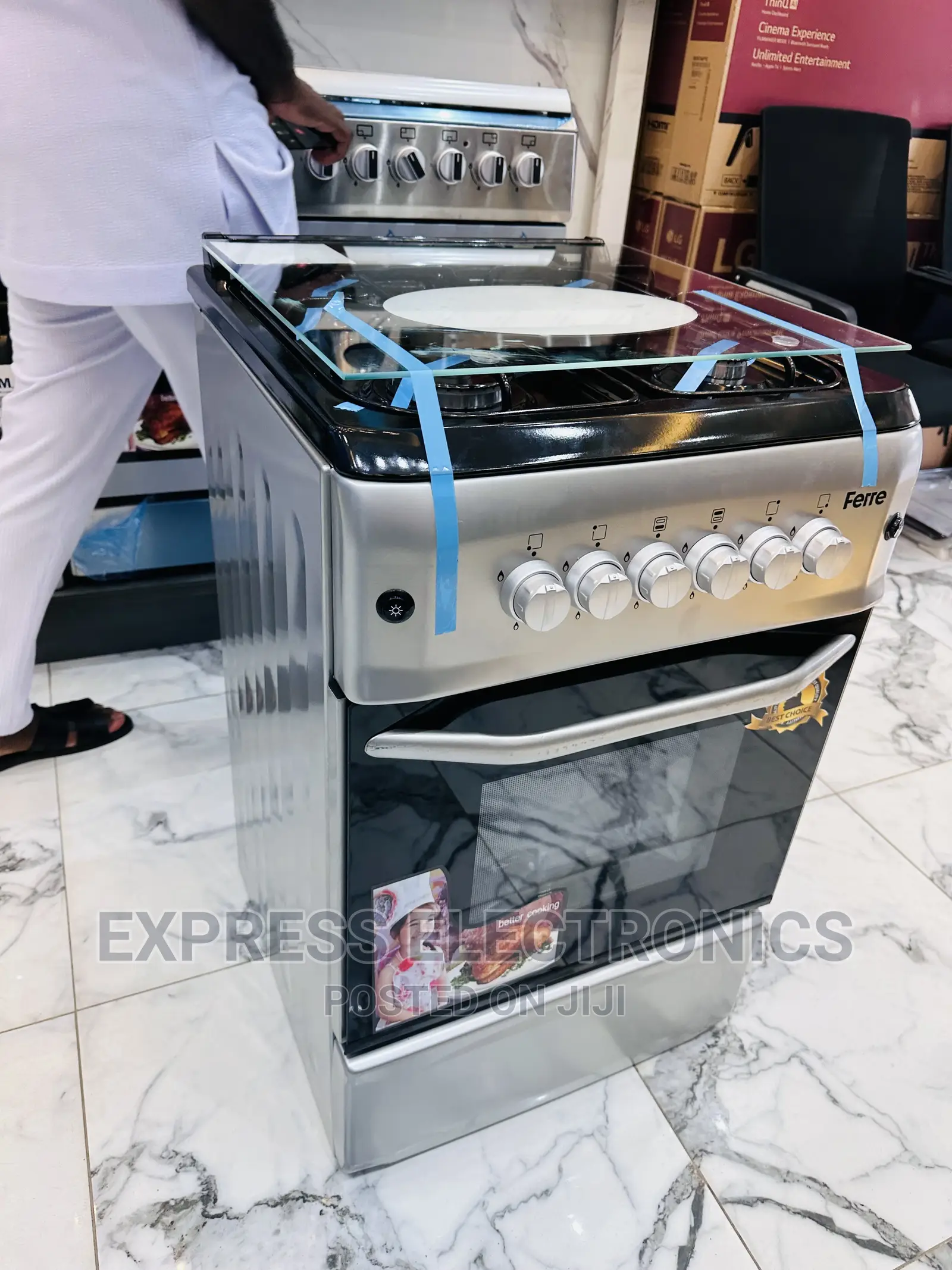 High Quality Gas Cooker Oven Auto Ignition 4burner for Sale