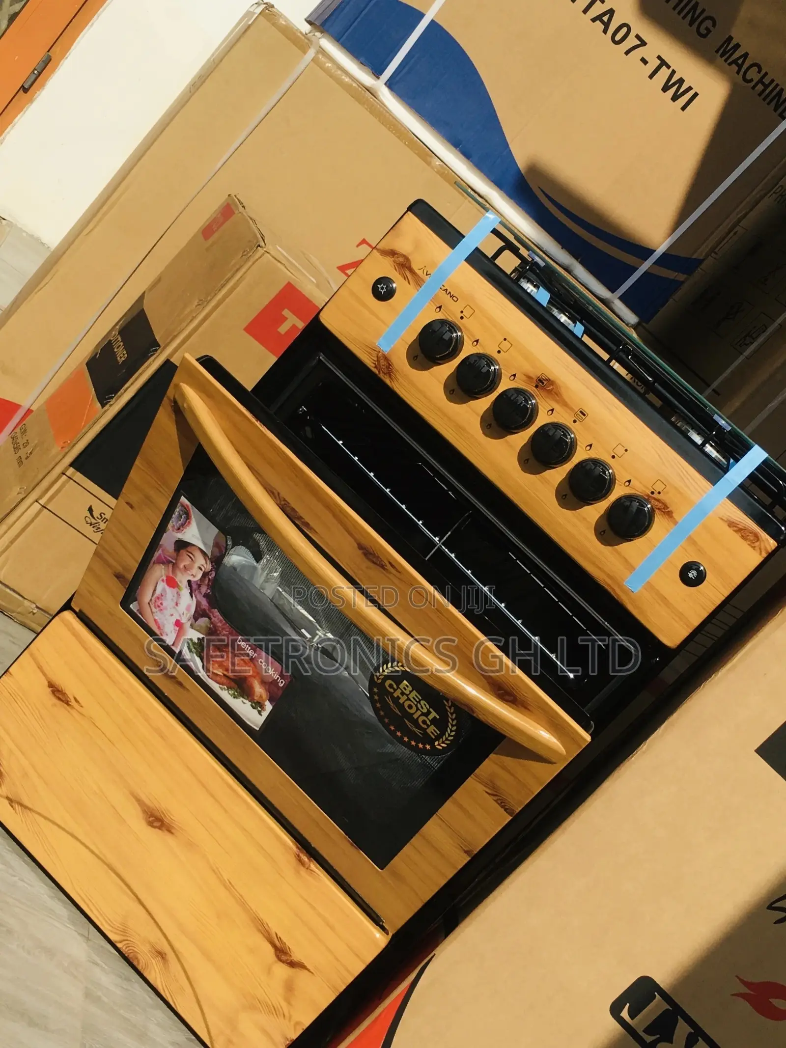  Volcano 4 Gas Light Wooden Oven With Grill 50x50 