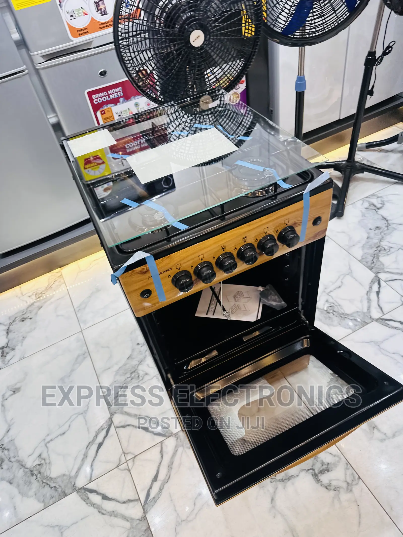 Affordable Gas Range Light Wooden 4burner Oven Grill