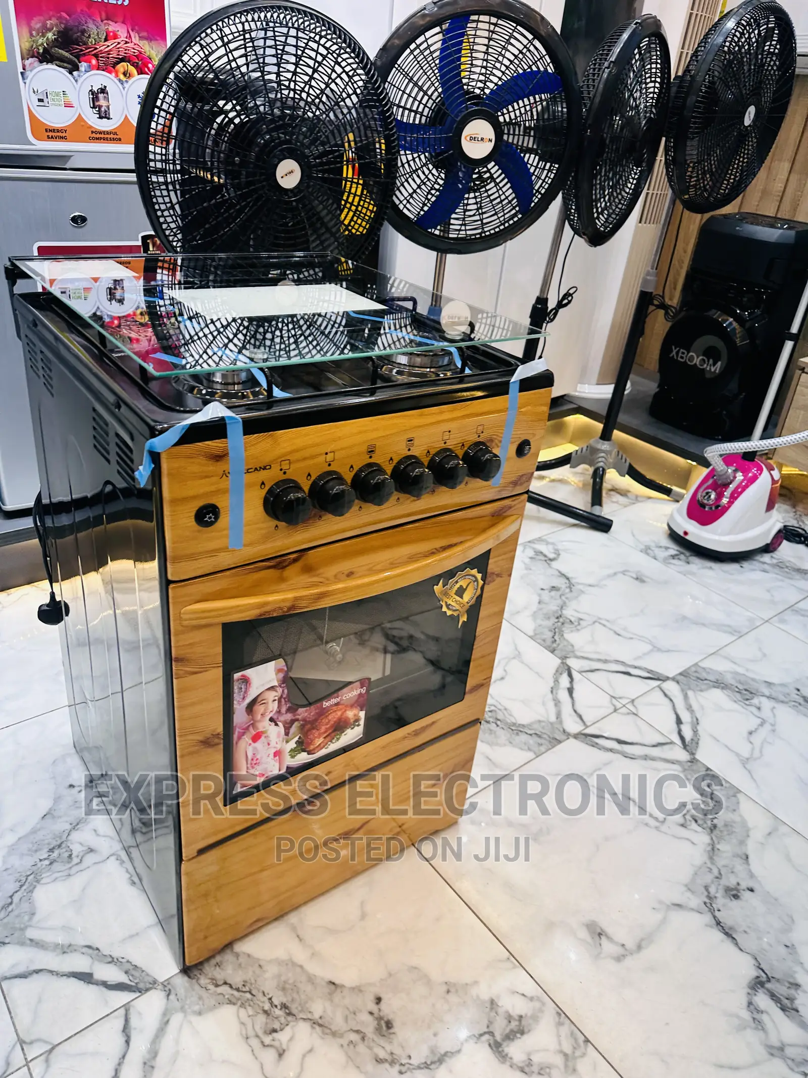 LESS Expensive Light Wooden 4burner Oven 50/50