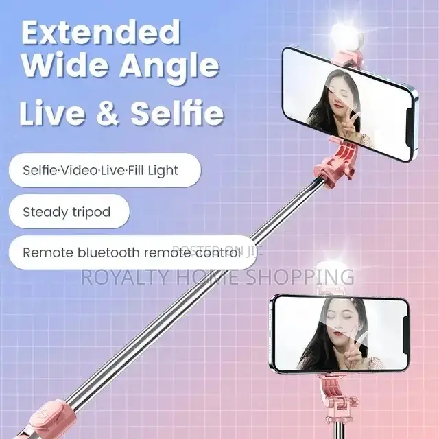 Multi Functional Selfie Stick With Remote Control