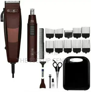 Wahl Hair Clipper Nose Ear Trimmer Maroon 18 Piece Set