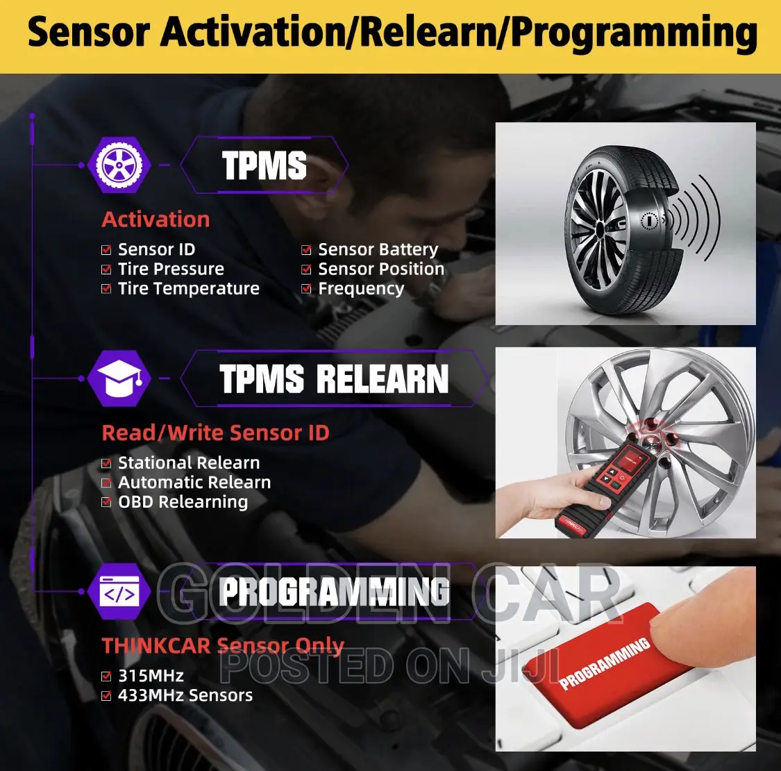 Thinktpms G2 TPMS Universal Car Tire Sensor Programmer