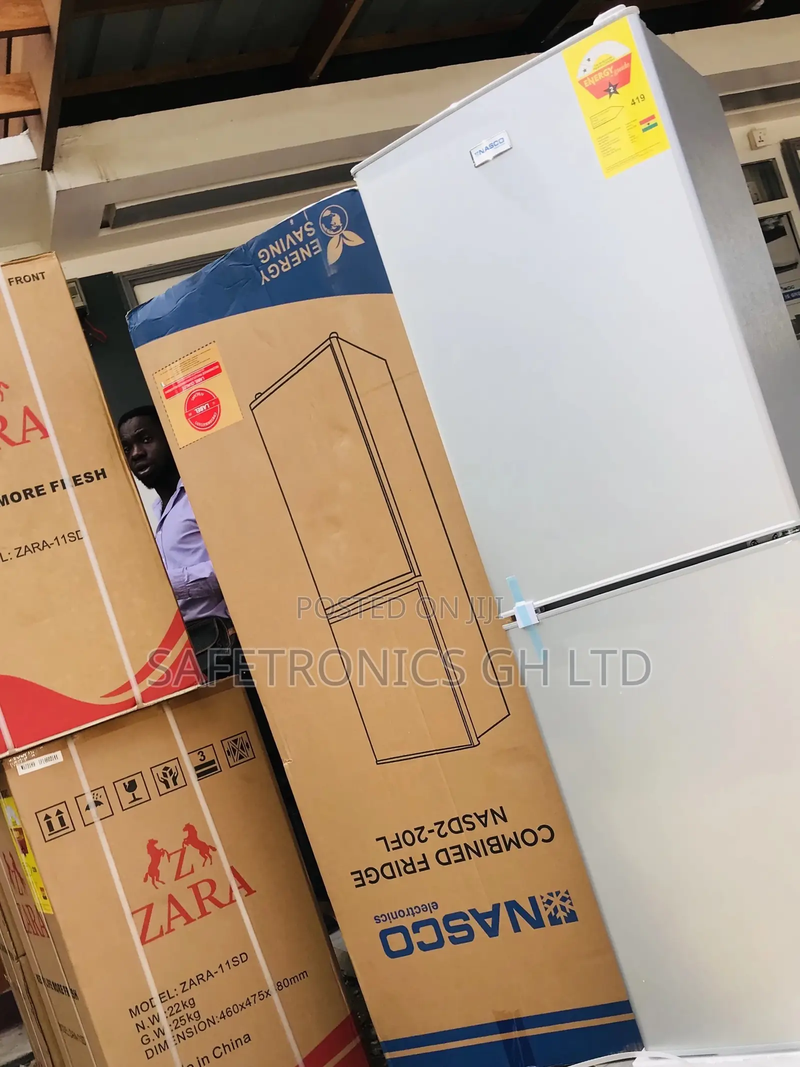 Doubledoor Nasco Nascod2-20fl Bottomfreezer Durable Fridge 