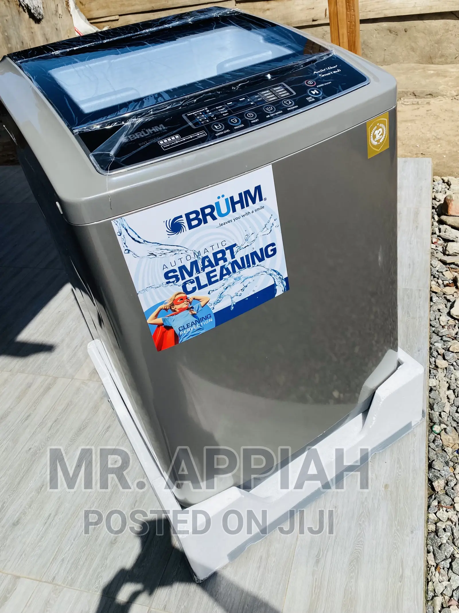 Bruhm 16ltr Single Door Top Load Washing Machine(Gray)
