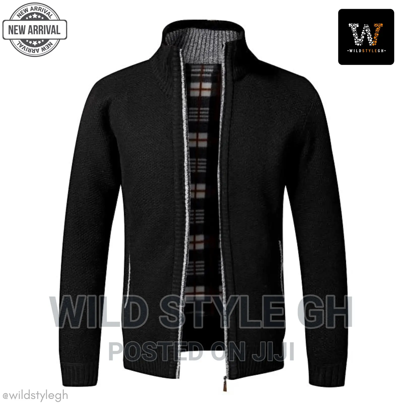 Quality Knitted Zipper Sweater Jacket