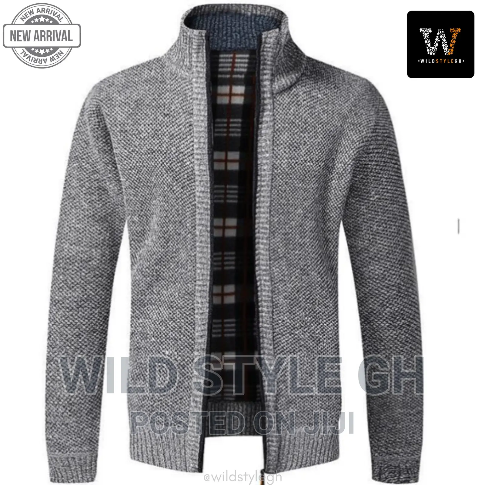 Quality Knitted Zipper Sweater Jacket