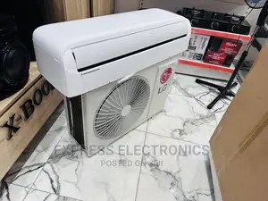 On the LG Split R410 Gas 2hp AC White