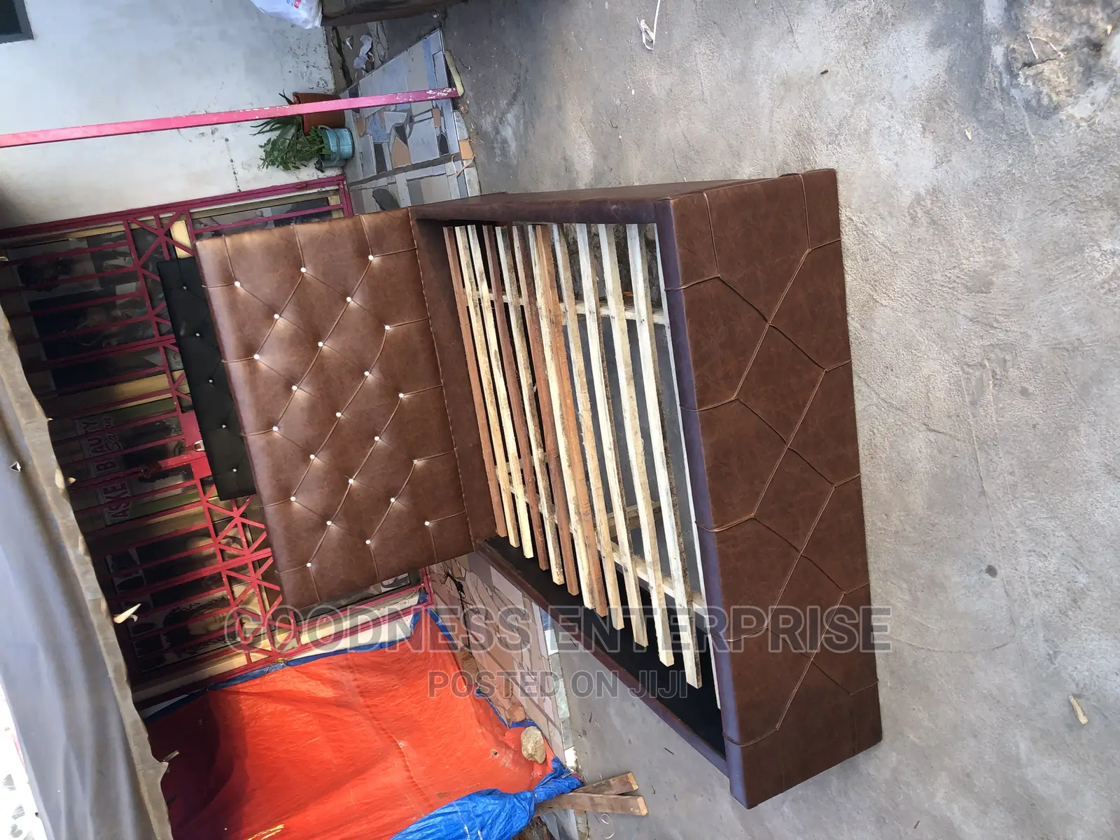 Brand New Double Leather Bed Frame