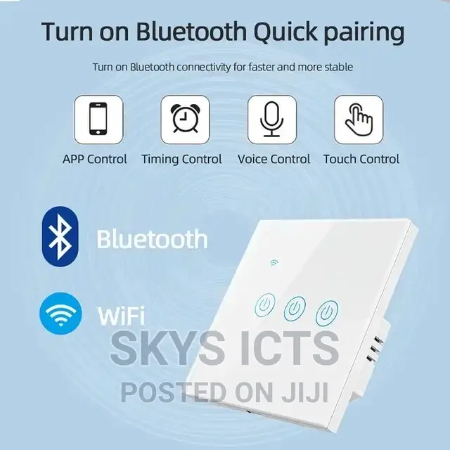 3 Gang Wifi Smart Switch For Lights