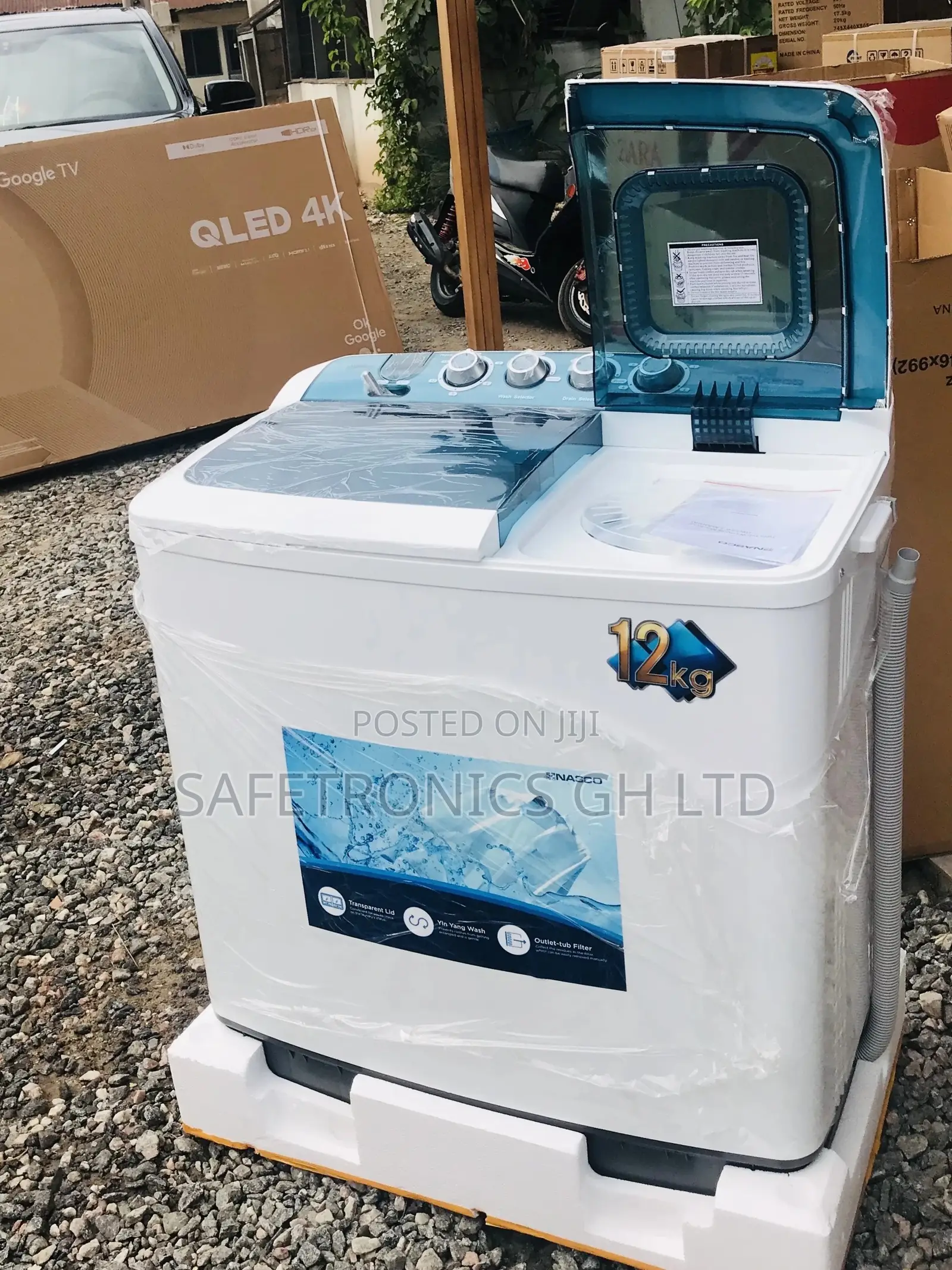 Get New 12kg Washingmachine Topload Semiautomatic Nasco