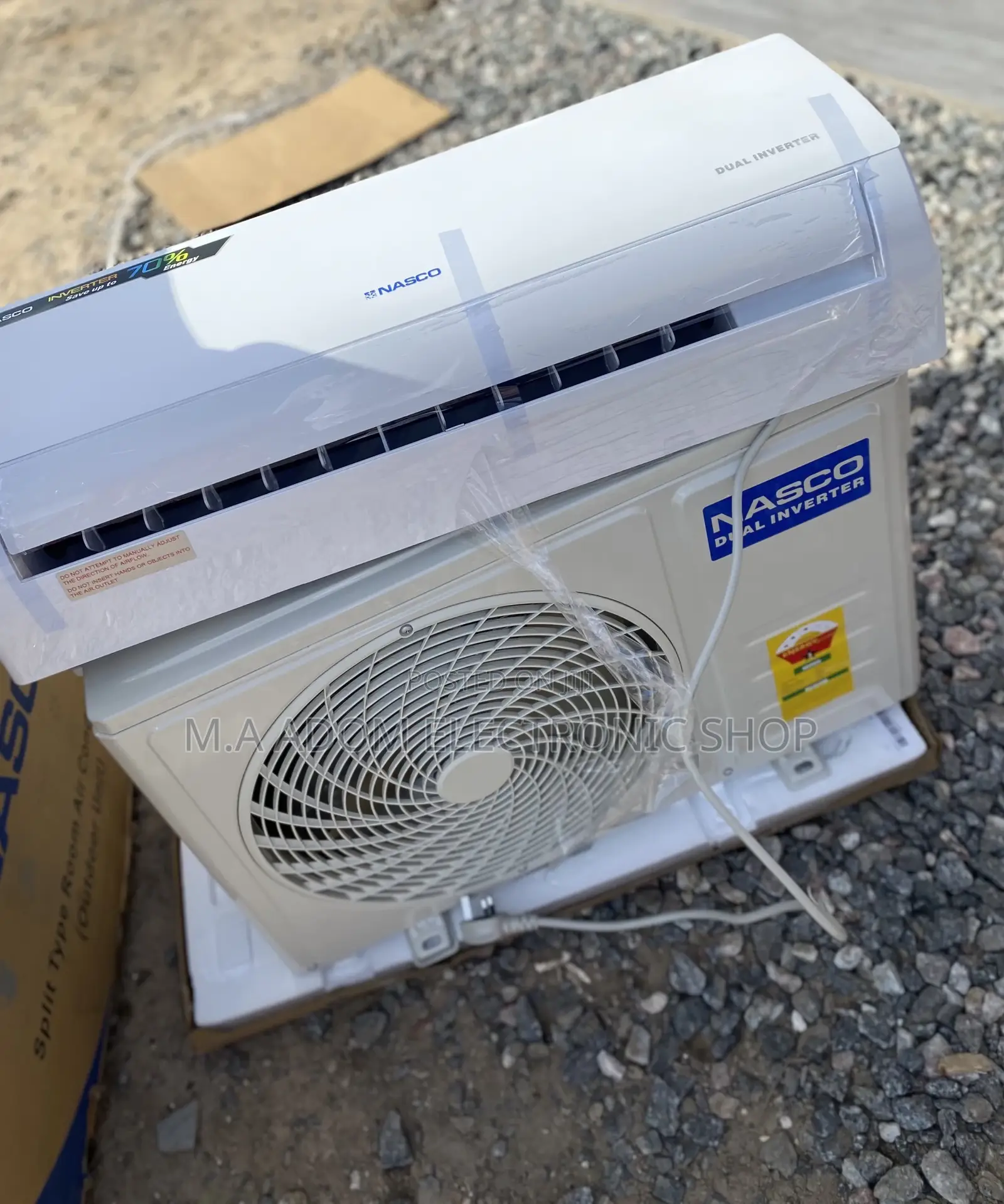 Stay Comfortable With Nasco 2.5hp Dual Inverter Ac(White)