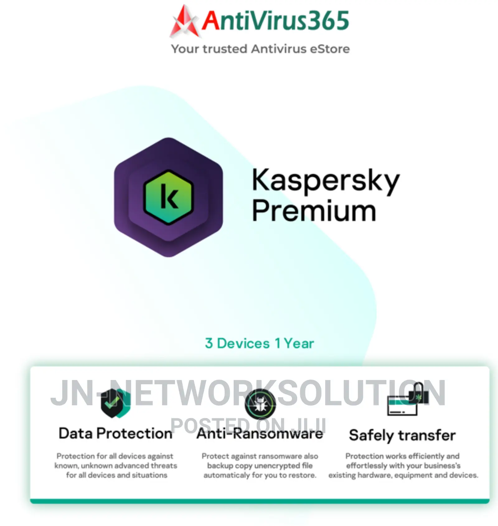 Kaspersky Premium 3 Devices 1 Year Windows/Mac/Android/Ios (