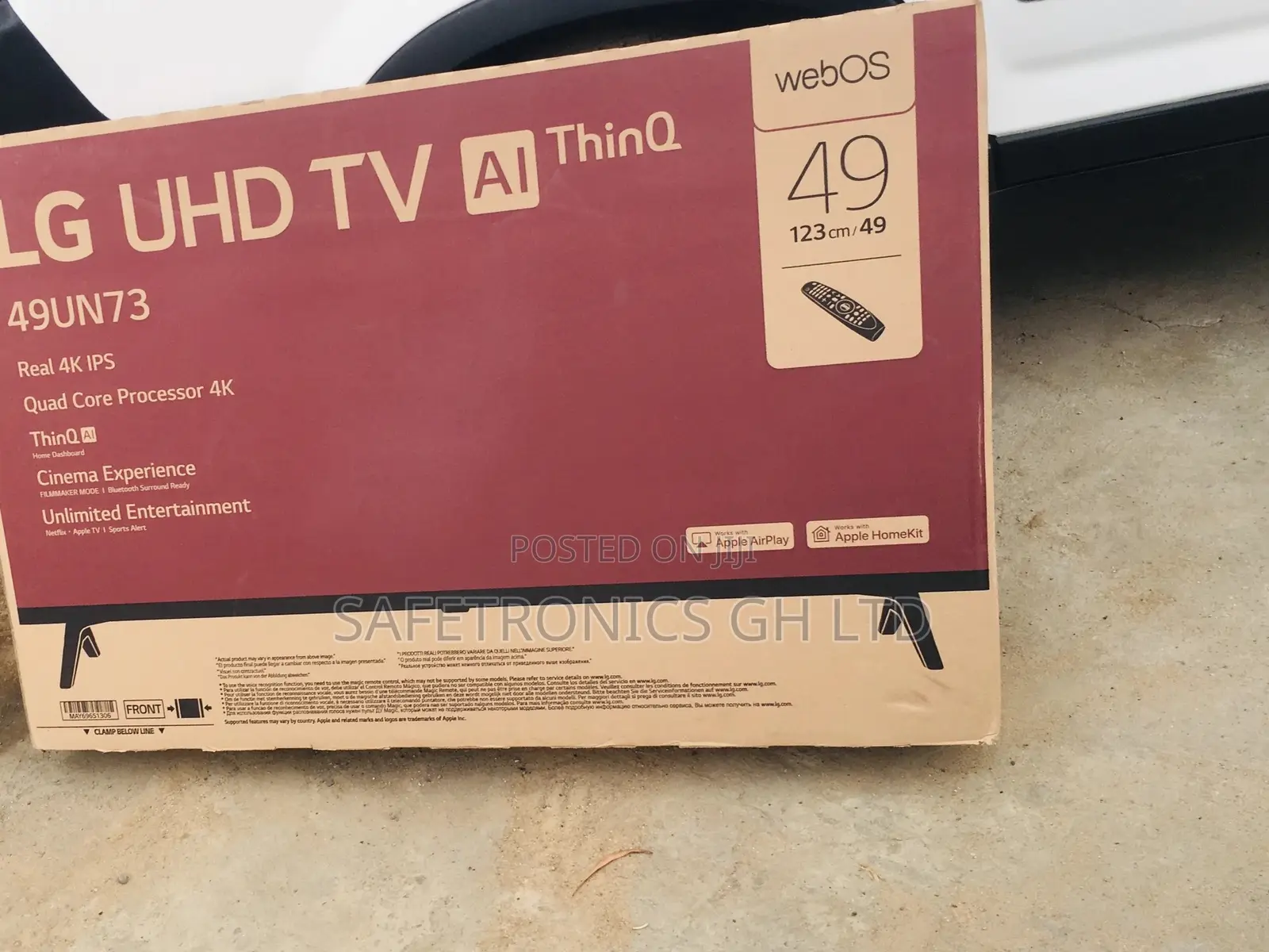 Clear Glossy LED Lg UN73 49 Inches UHD Smart Tv