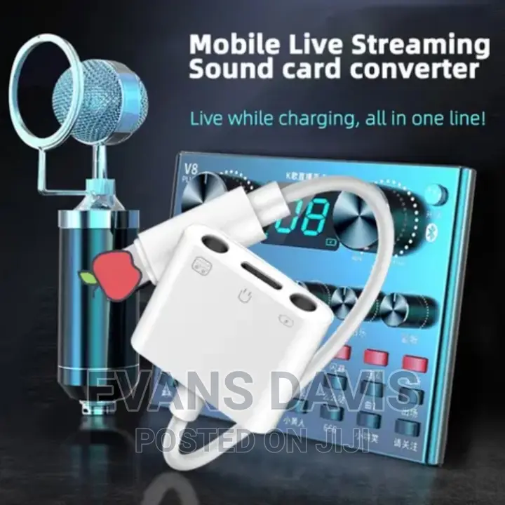 iPhone Livestream Sound Card/ Microphone Converter