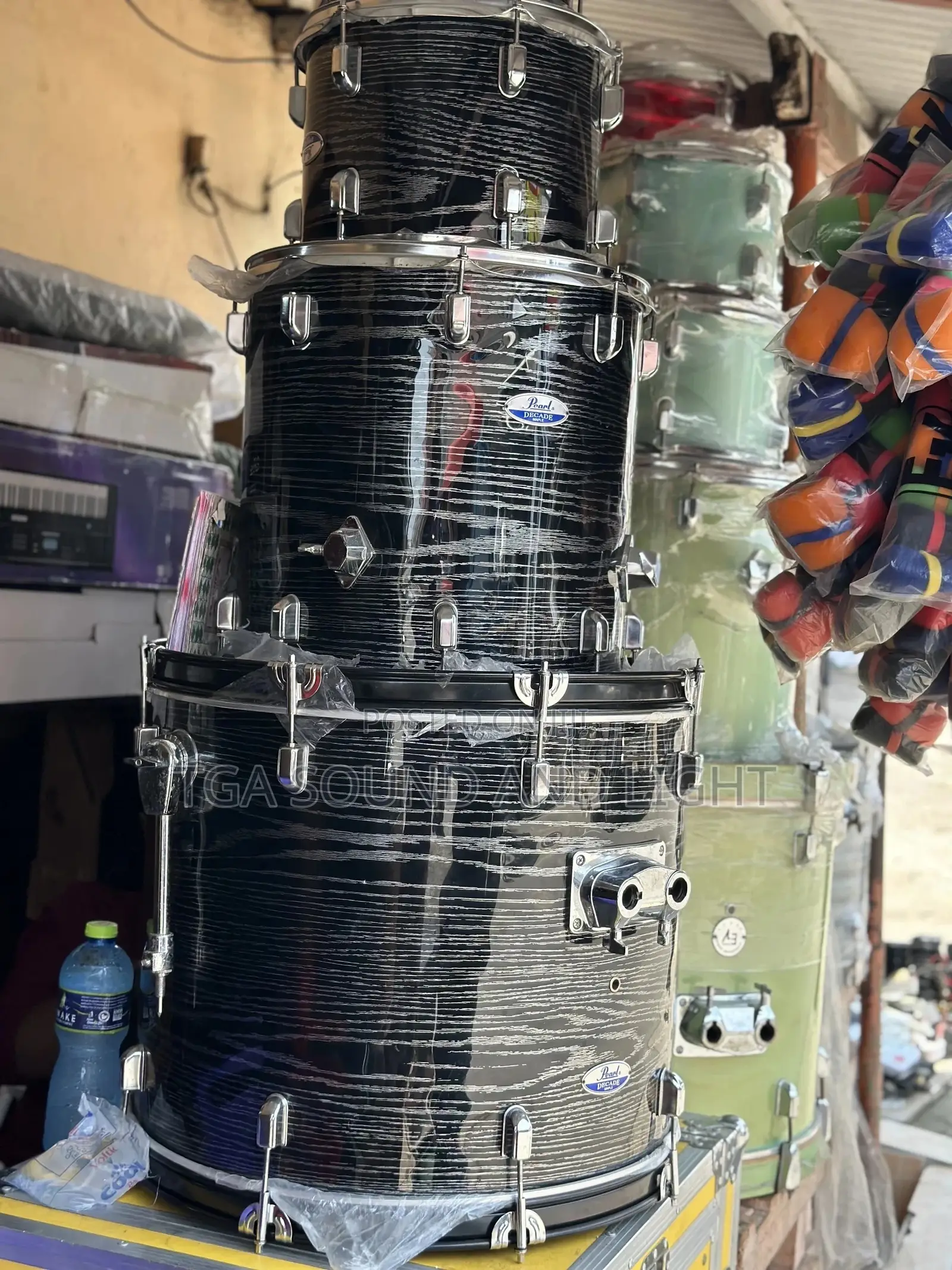 Pearl Decade 5 PCS Drum - Metallic Black