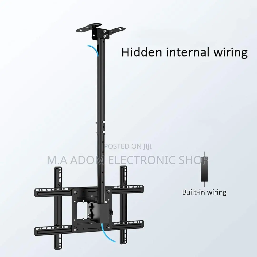 Authentic Ceiling Wall Mount for 32” to 75” Tvs(Black) 
