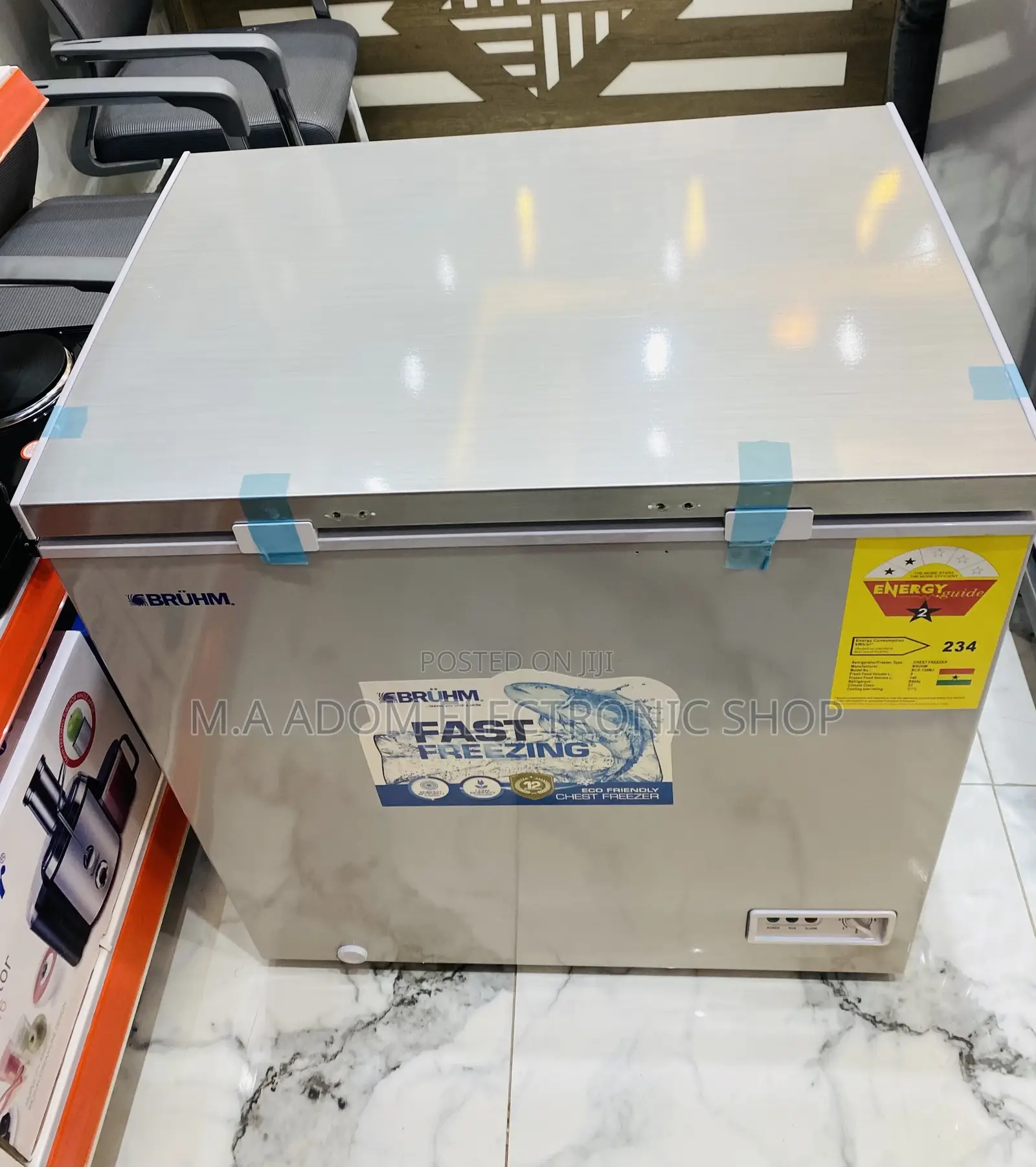 Sealed in Box Bruhm 150ltr Single Door Chest Freezer