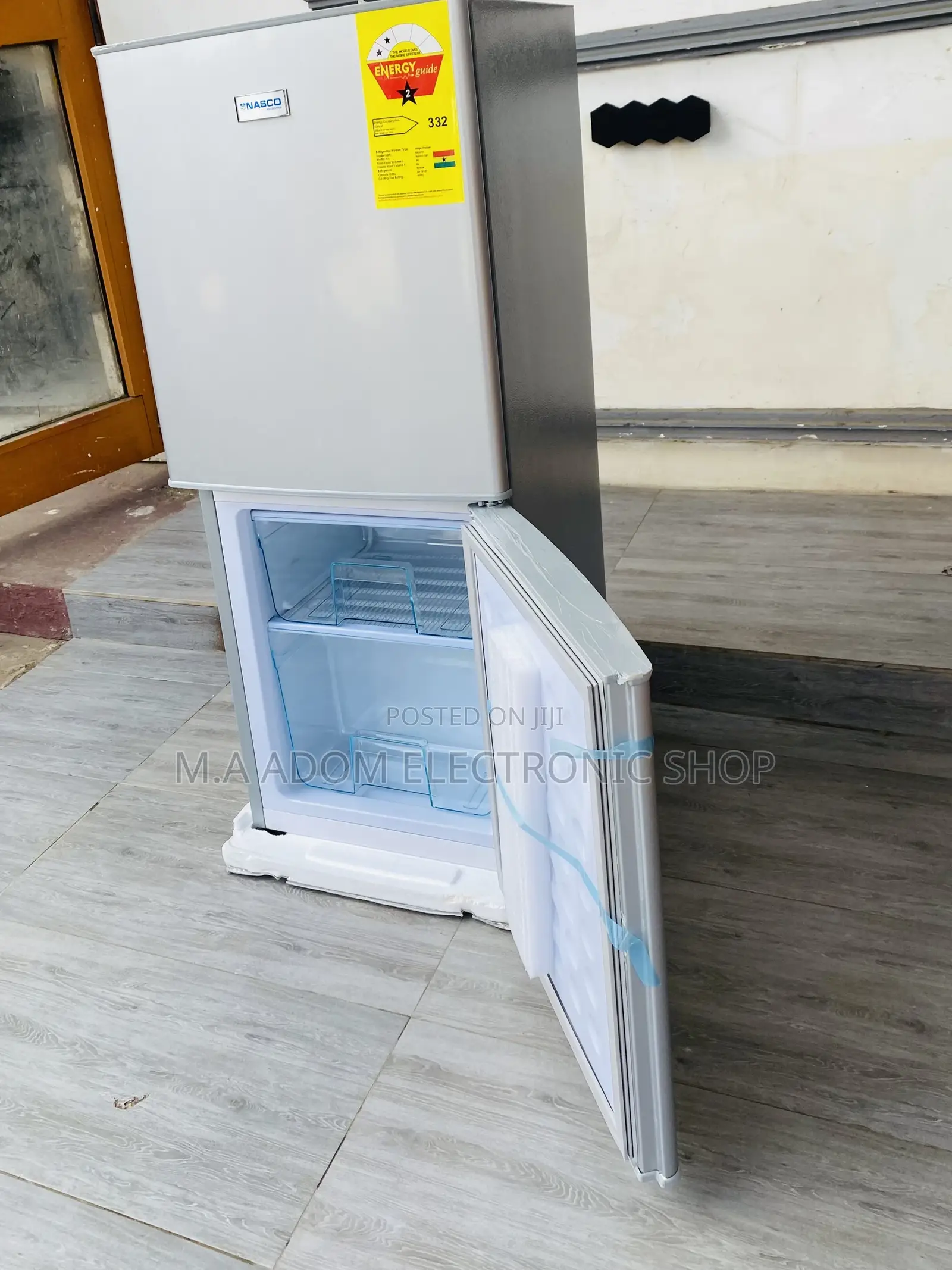 Sealed in Box Nasco Double Door Fridge(Nasd2-10)Silver 