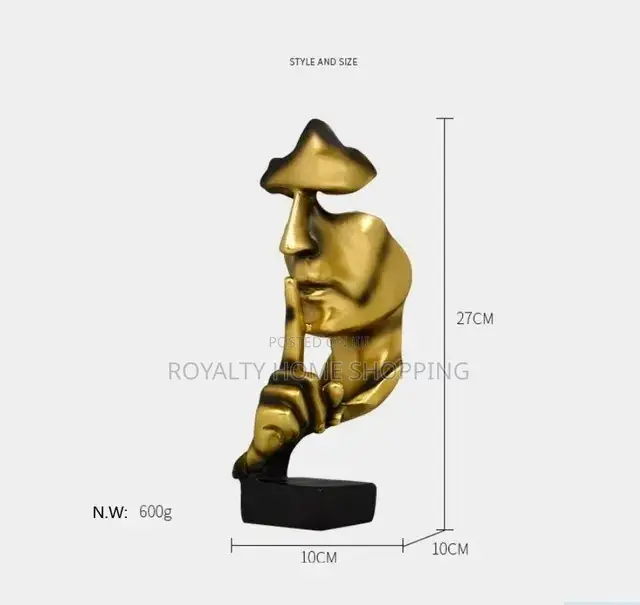 Silence Is Golden Figurine Ornaments