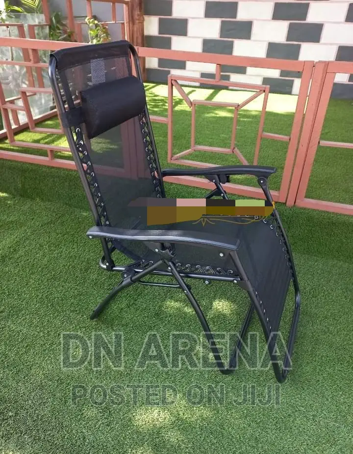 2x Sunloungers Bigzzia Folding Recliner Gardern Chairs