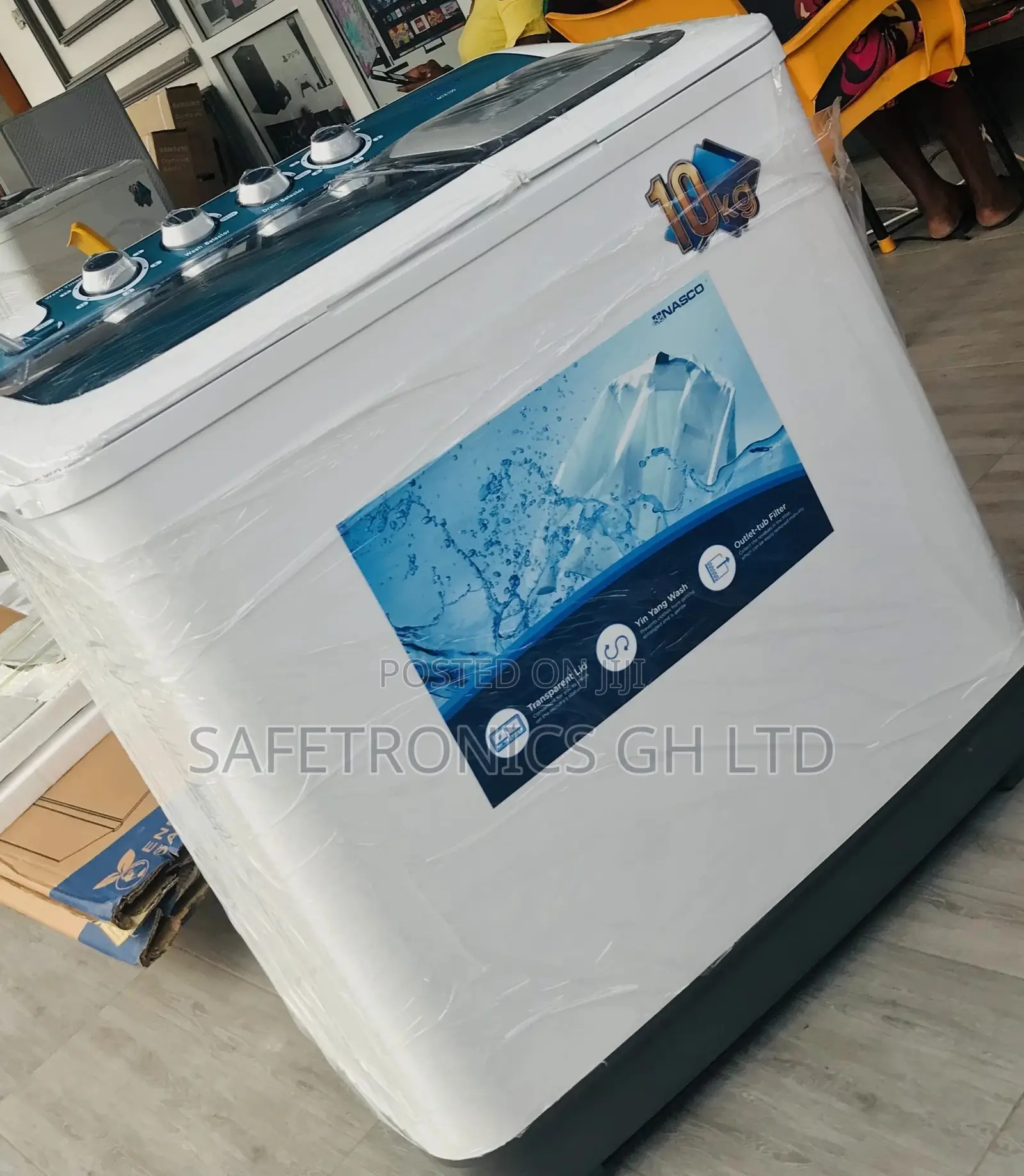 Nasco 10kg Washingmachine Topload Semiautomatic  New