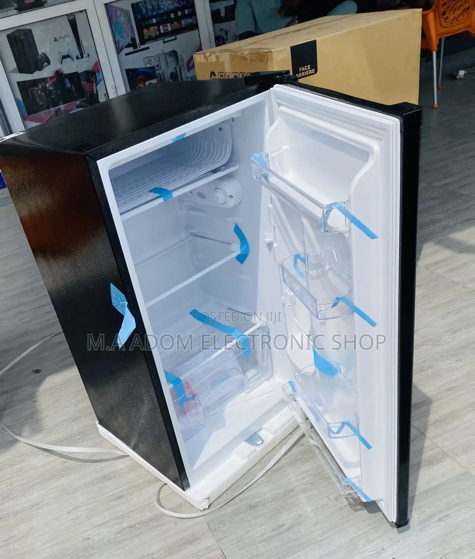 Super Chilling Rainbow Table Top Refrigerator(Black)