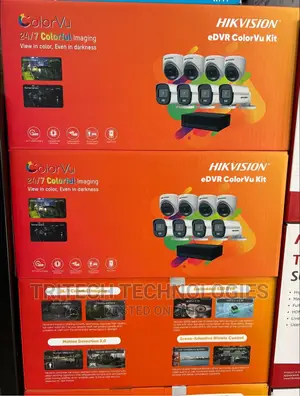HIKVISION EDVR 8CH Complete Kit Full Color With SSD 512GB