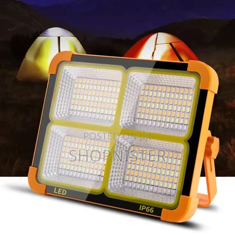 200w Portable Lanterns Solar Light Floodlight Rechargeable