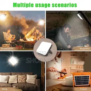 200w Portable Lanterns Solar Light Floodlight Rechargeable