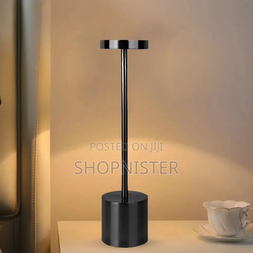 Black Portable Led Dimmable Table Lamp