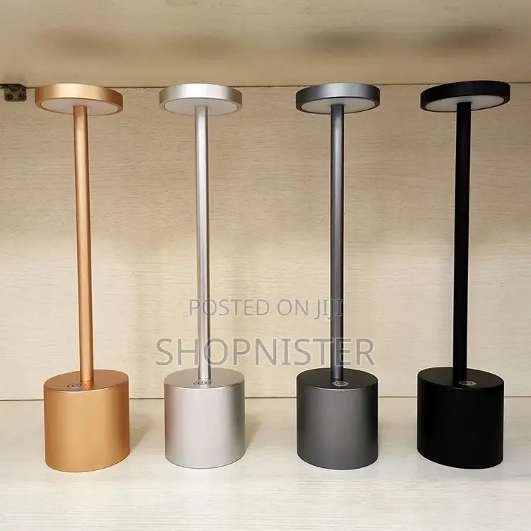 Black Portable Led Dimmable Table Lamp