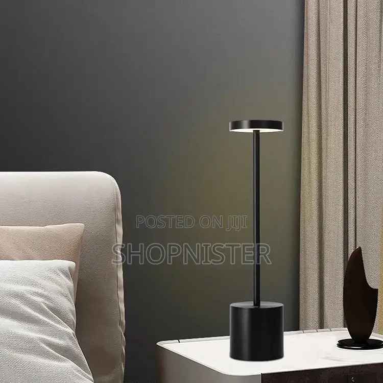 Black Portable Led Dimmable Table Lamp