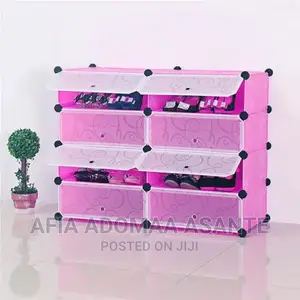 5*5, 10 Space Plastic Shoe Rack