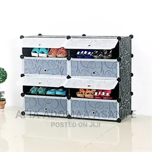 5*5, 10 Space Plastic Shoe Rack
