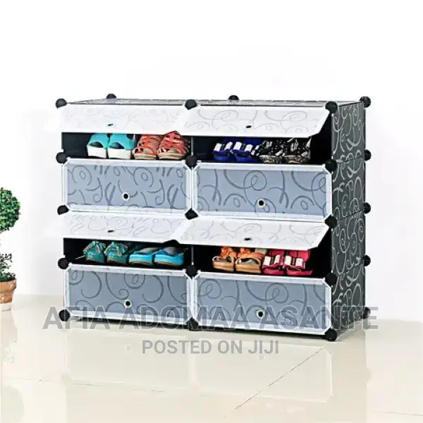 5*5, 10 Space Plastic Shoe Rack