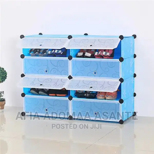 5*5, 10 Space Plastic Shoe Rack