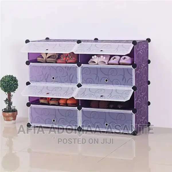5*5, 10 Space Plastic Shoe Rack