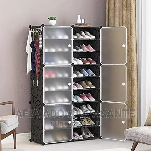 9*9, 18 Space Plastic Shoe Rack