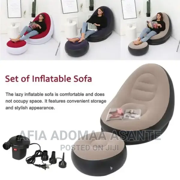 Inflatable Sofa With Stool