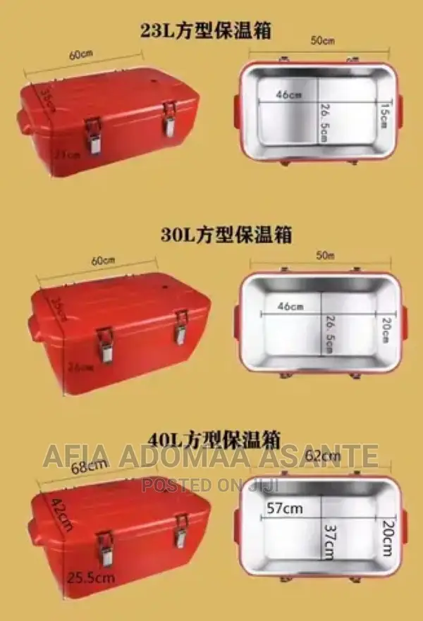 3 Set Insulated Food Warmer, 20L, 30L and 40L